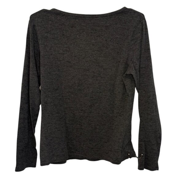 Company Ellen Tracy grey long sleeve pullover sweater size L - Picture 3 of 3